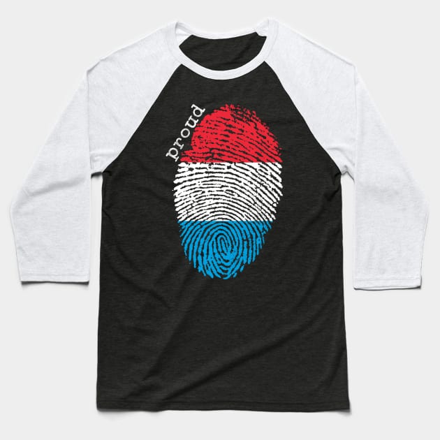 Luxembourg flag Baseball T-Shirt by Shopx